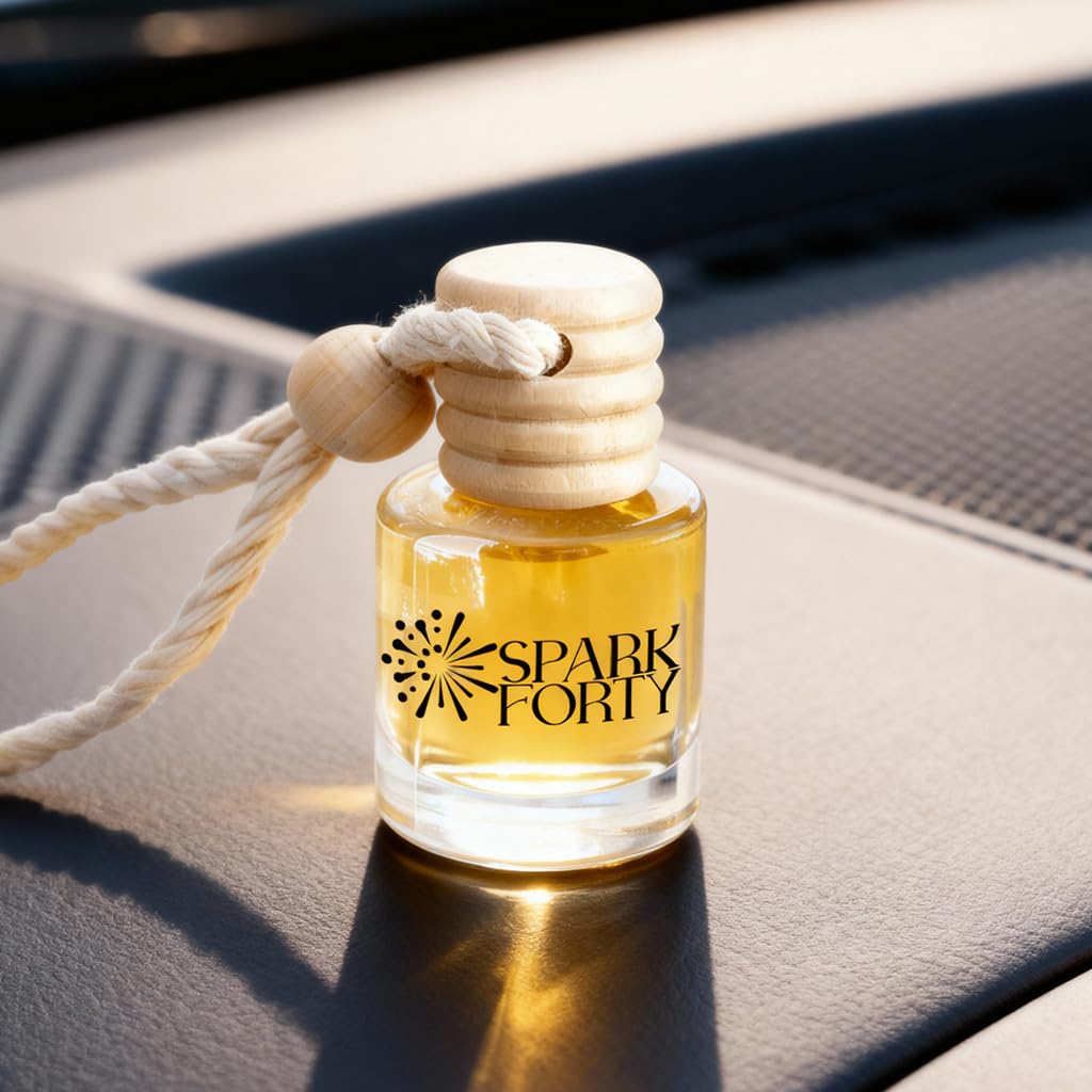 Sparkforty Ocean Car Perfume Car Air Freshener 30-Day Luxury Essential Oil Cologne Scent Gift Set for Men & Women, Auto Diffuser for Truck SUV Long-Lasting Fresh Scent