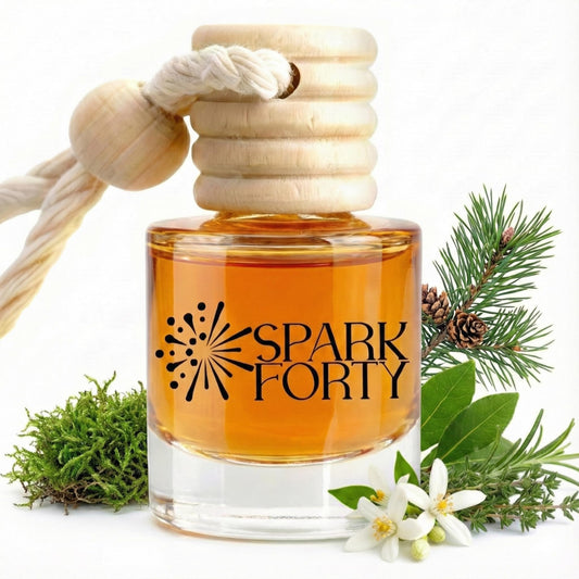 Sparkforty Forest Woods Car Perfume Car Air Freshener 30-Day Luxury Essential Oil Cologne Scent Gift Set for Men & Women, Pine & Cedar Long-Lasting Truck SUV Diffuser