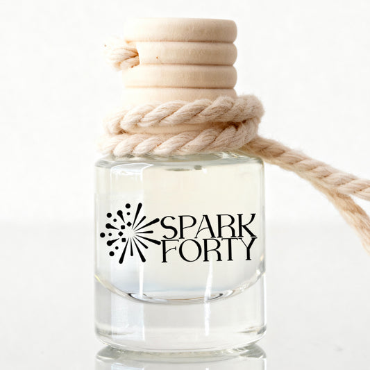 Sparkforty Rouge 540 Car Perfume Car Air Freshener 30-Day Luxury Hanging Glass Diffuser, Scent Inspired by Baccarat Rouge 540, Long-Lasting Resin & Amberwood