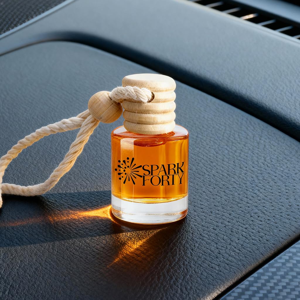Sparkforty Forest Woods Car Perfume Car Air Freshener 30-Day Luxury Essential Oil Cologne Scent Gift Set for Men & Women, Pine & Cedar Long-Lasting Truck SUV Diffuser